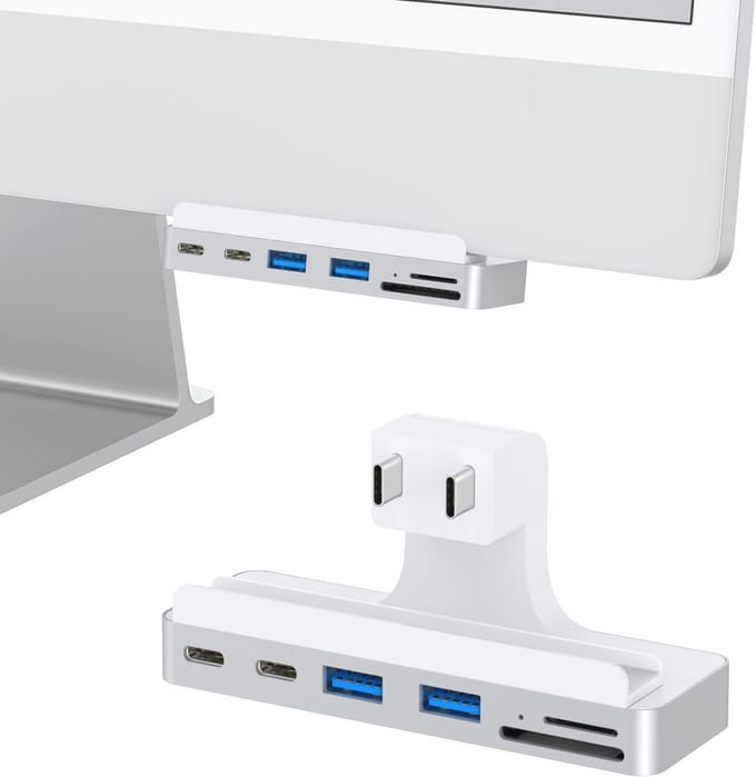 6-in-1 USB C-Hub Multiport Adapter voor iMac 24 inch