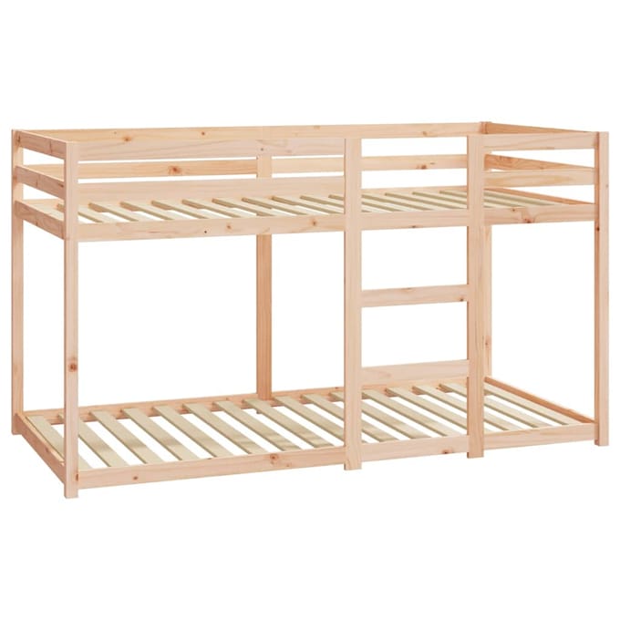 vidaXL - Stapelbedframe - zonder - matras - massief - grenenhout - 90x190 - cm