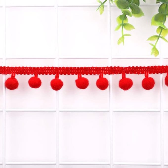 Allecto - Pompons boord - Decoratielint - 5 yards - Veelzijdig