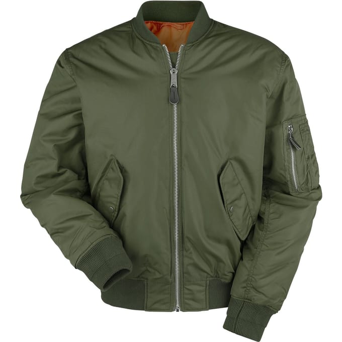 Brandit Bomberjack - MA1 - S tot 5XL - voor Mannen - olijf