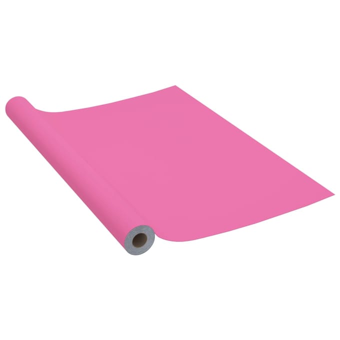 vidaXL - Meubelfolie - zelfklevend - 500x90 - cm - PVC - hoogglans - roze