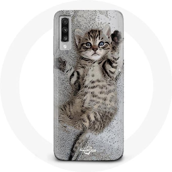 Case voor Samsung Galaxy A70 Schattig Bengaals katje