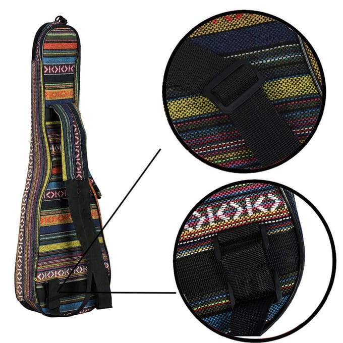 Speciale nationale stijl 23  ukelele ukelele uke tas rugzak hoes 6 mm katoenen vulling duurzaam gray