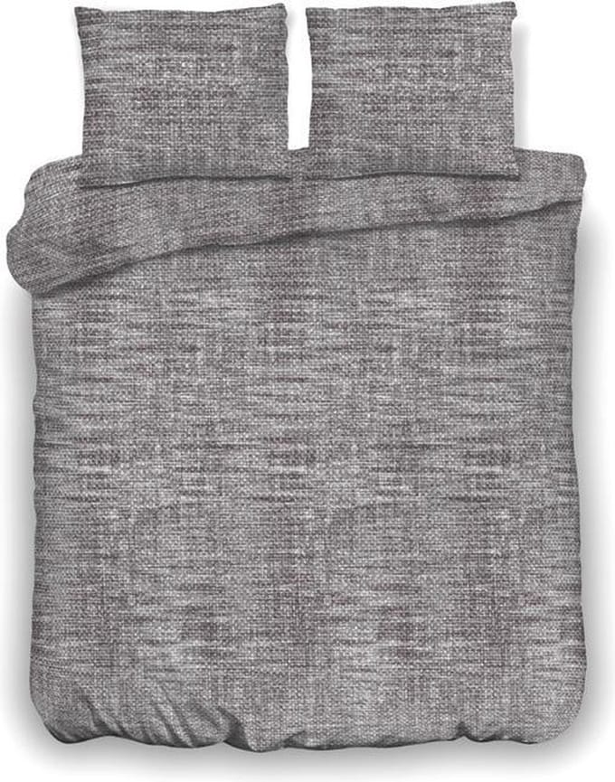 Inspirations Dekbedovertrek Washed Fiber Dark Grey 140 x 200/220 cm