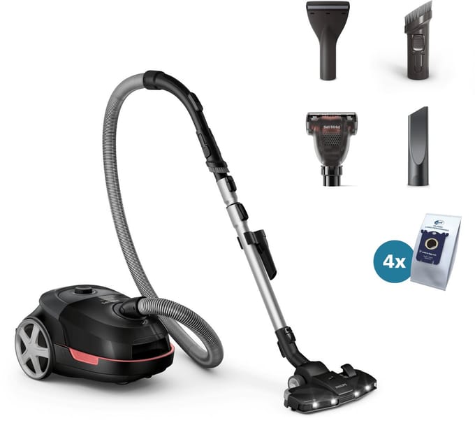 Philips Stofzuiger 6000 Series XD6142 - vacuum cleaner - canister - deep black
