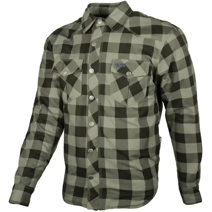 gms Jaguar Zwart Olijf Motoroverhemd - Shirts