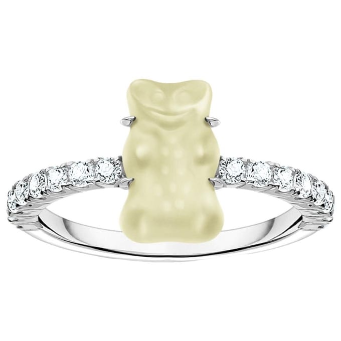 Thomas Sabo - TR2459-052-14-60 - Ring - 925 zilver - Dames - Goldbär wit - Ringmaat 60