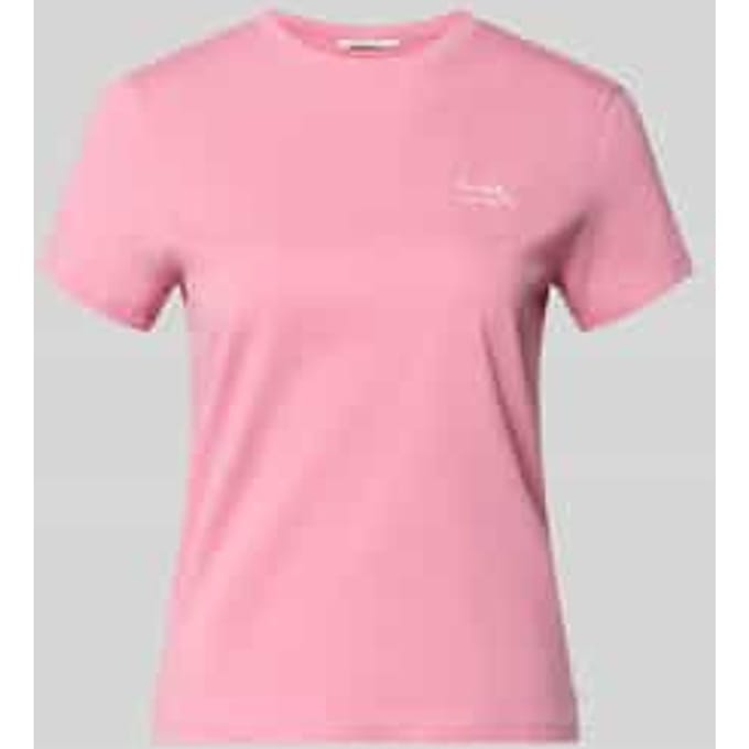 Tom Tailor Denim - T-shirt met borduursel - Maat M - Soft Blush Rose