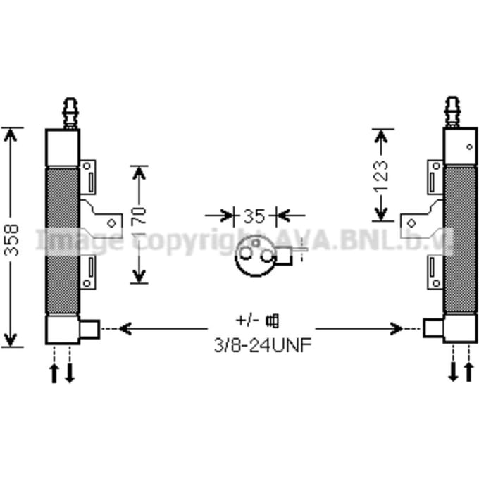 Droger, airconditioningsysteem AVA COOLING VOD153 AVA