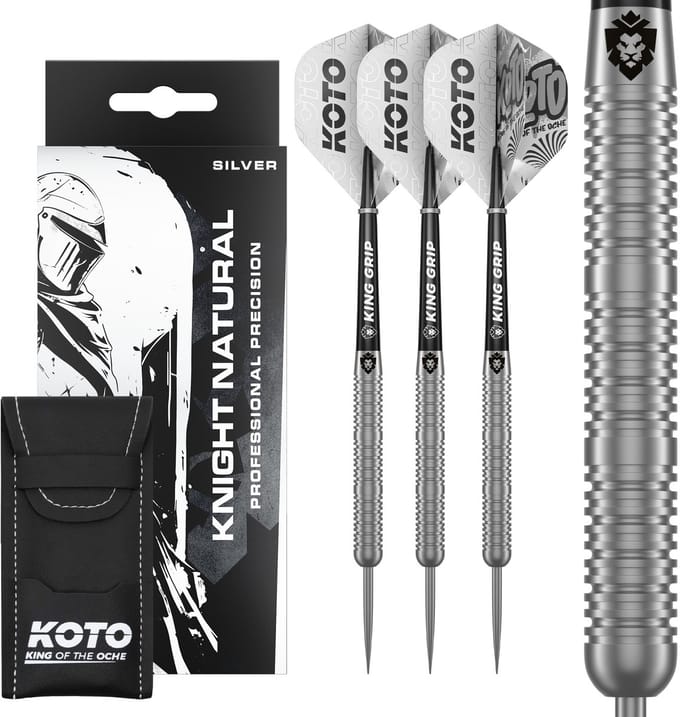 KOTO - Knight - 23 G - Natural - Dartpijlen - 80% Tungsten