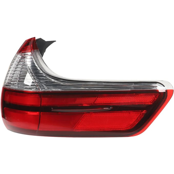 Feu Arrière Latéral de Voiture Étanche Transparent Rouge Assemblage de Feu Stop Arrière pour Sienna Base L LE XLE 2015 à 2020 Droite black
