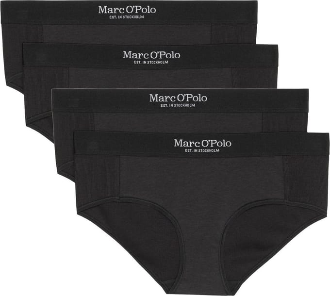 Marc O'Polo Dames hipster slip 4 pack Iconic Rib