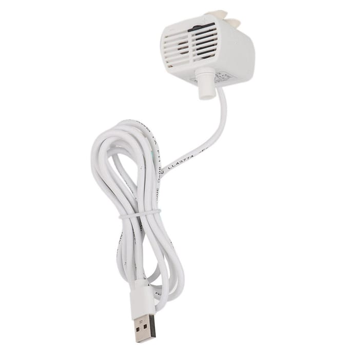 USB Mini Pomp Dompelpomp voor Vissenkom Aquarium Huisdier Waterdispenser white