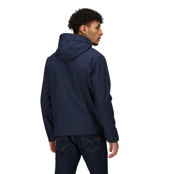 Regatta Heren Venturer 3 Layer Hooded Soft Shell Jacket (Marine)