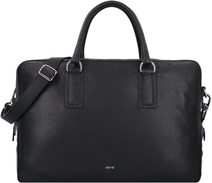 abro Adria Koffer Leer 40 cm - cm ( Zoll) - black-nickel