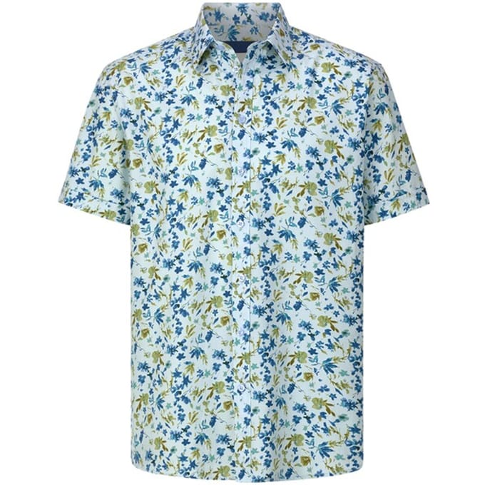 Babista herren Overhemd Met Korte Mouwen - 41/42 - lichtblauw - Plus Size