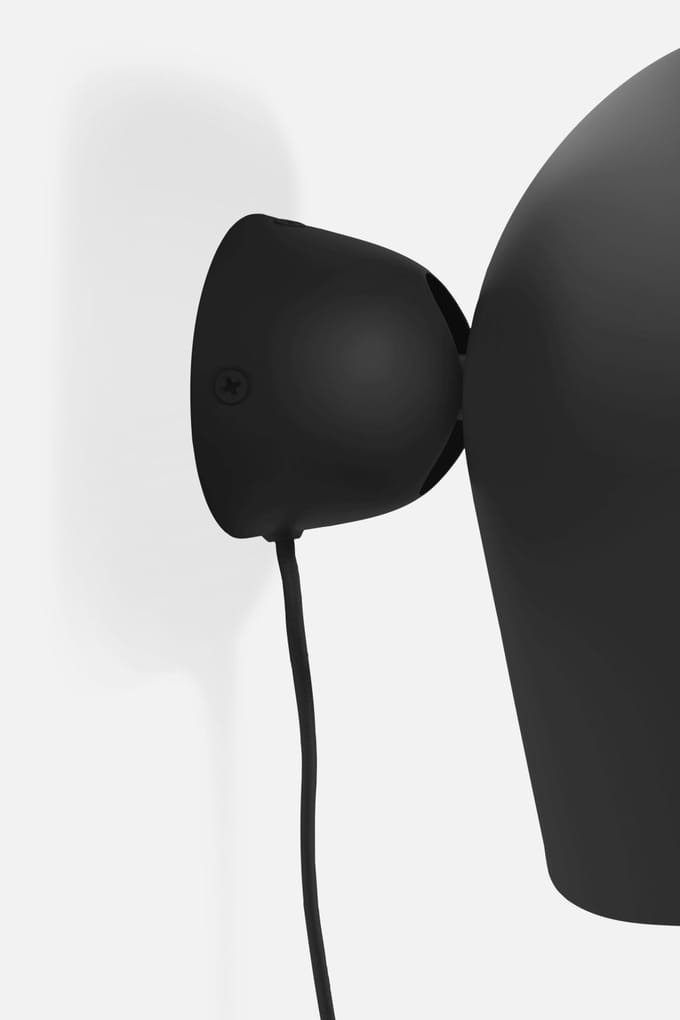 Woud Kuppi Wandlamp 2.0 - zwart