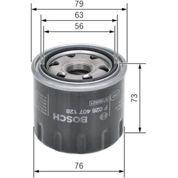 Oliefilter BOSCH F 026 407 128