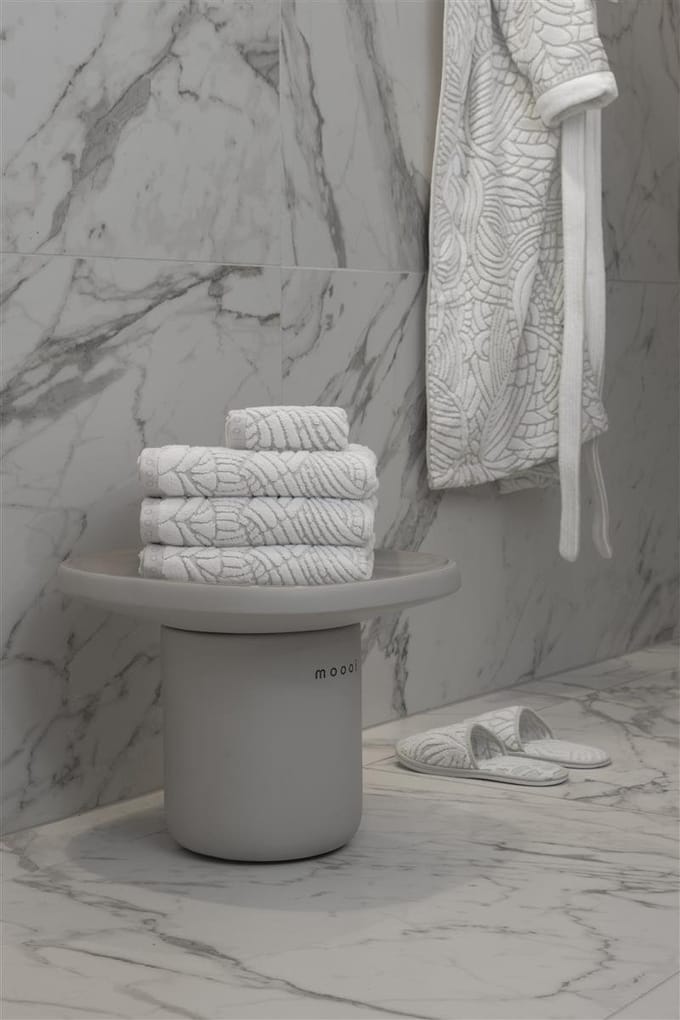 MOOOI Dodo Pavone - Douchehanddoek - Wit - 100x150 / 40x49 Inch cm