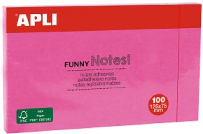 APLI NOTES 125 X 75 - ROSE - 100 VEL