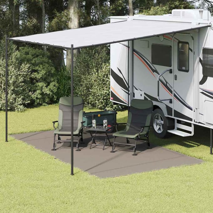 vidaXL - Tenttapijt - Lichtgrijs - 450 - x - 250 - cm - Polyetheen