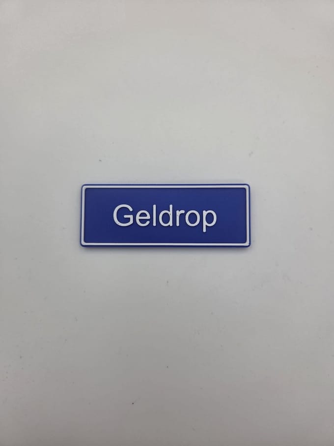 Koelkast Magneet plaatsnaam 8 X 3 CM Geldrop