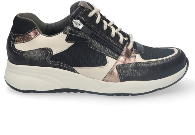 Durea 6295 Sneaker Zwart/Beige H