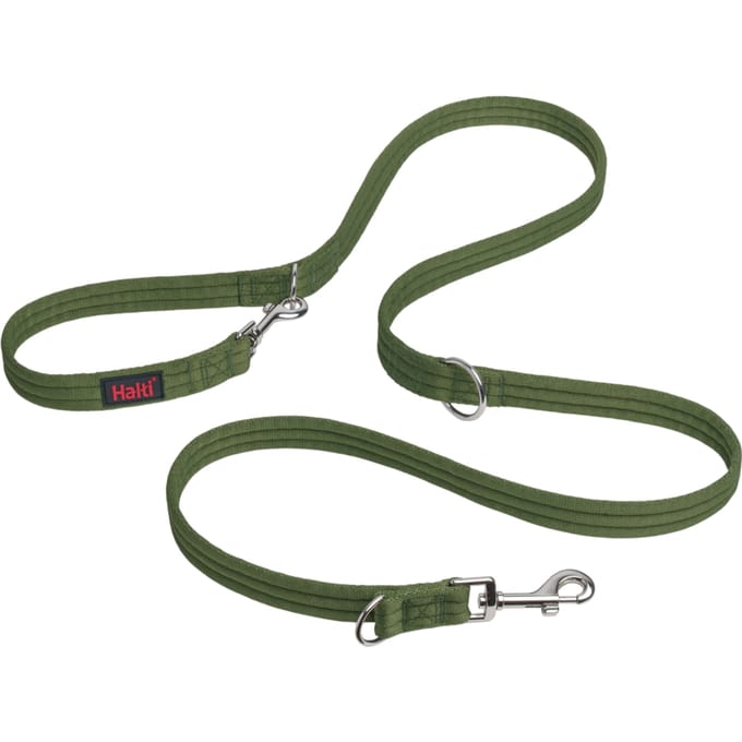 HALTI Trainingslijn - 200 cm lang, 25 mm breed, bosgroen