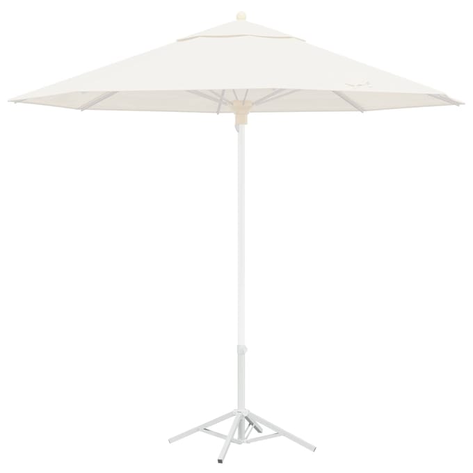 vidaXL - Parasol - Stand - Wit - Staal - voor - 25-32 - mm - Paal