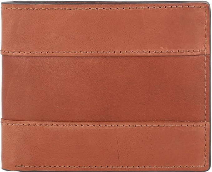 FOSSIL Kaarthoes Everett Bifold Flip ID Medium Brown Bruine