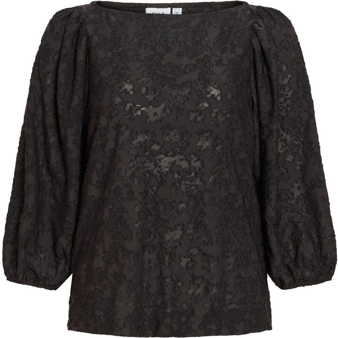 VILA top met 3/4-mouwen VICAPERA Boothals