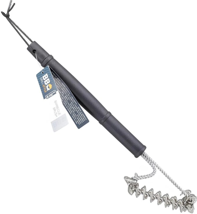BBQ Collection BBQ kwast/borstel - 2 kwasten - H40 cm - RVS - barbecue borstel