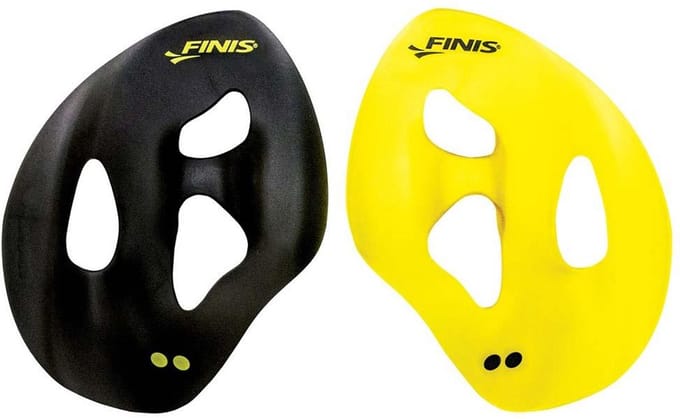 Finis iso paddles - maat M - Geel