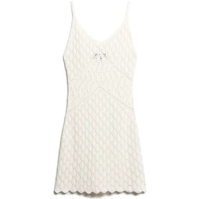 Superdry - Gehaakte Cami mini-jurk - Dames - Jurken