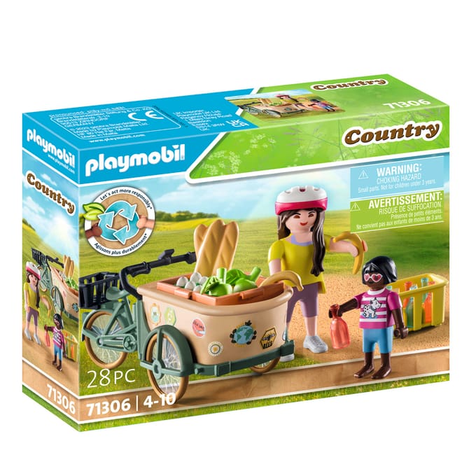 Simulatiespellen voor fietser + fiets + voorfietskar Playmobil
