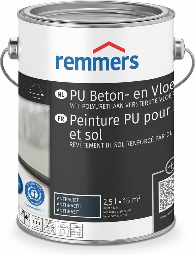 Remmers PU Beton en Vloerverf - Roodbruin - 2.5 liter
