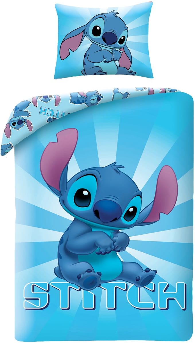 Disney Lilo & Stitch Dekbedovertrek, Shine - Eenpersoons - 140 - 200 cm / 70 x 90 cm - Katoen