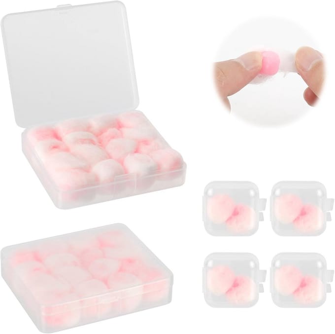 Mouldable Wax Earplugs for Noise Reduction and Swimming - 20 Pairs