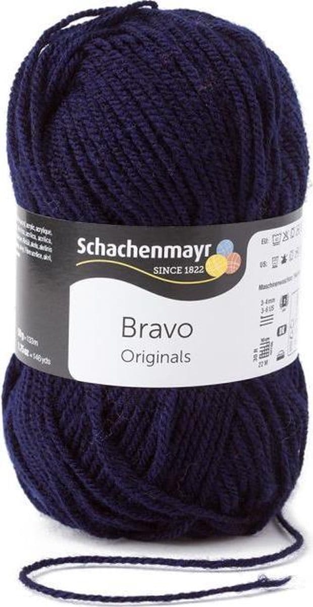 Bravo Wol - 50 gram -  Donkerblauw