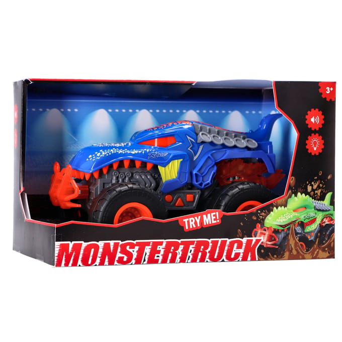 Rapid Wheels Monstertruck dino groen met licht en geluid (groen, )