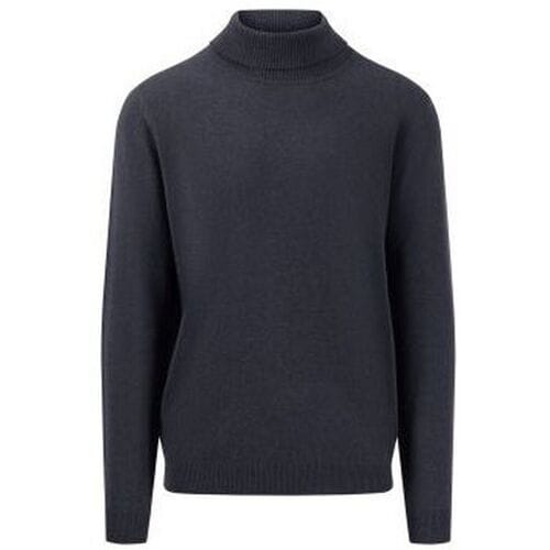 Fynch-Hatton Trui Rollneck Uni Color Cashmere Navy / male