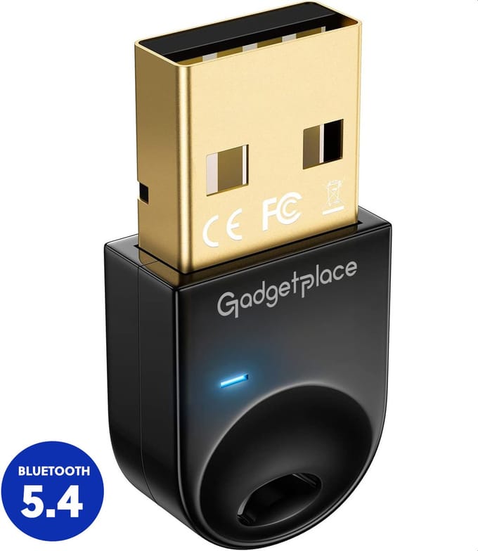 Bluetooth 5.4 Adapter voor PC - Bluetooth Zender - USB Bluetooth dongle - Bluetooth receiver - Bluetooth Ontvanger - Windows 11/10/8.1/8/7