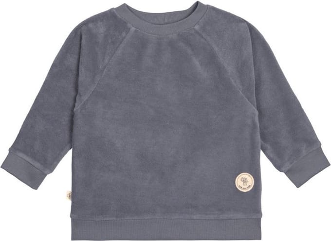 Badstof sweater - antraciet