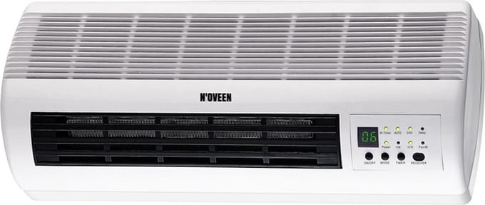 N'oveen HC1500 - Luchtgordijn - 1000 W / 2000 W - Lcd-scherm - Wit