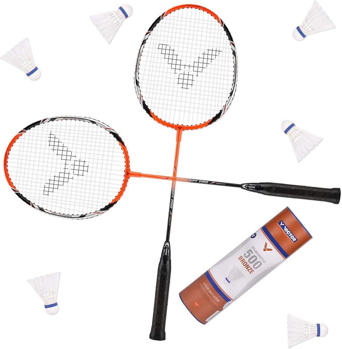Badminton Set - Rackets met ballen - Sport en spel - Ontwikkeld voor beginners - 66 cm rackets