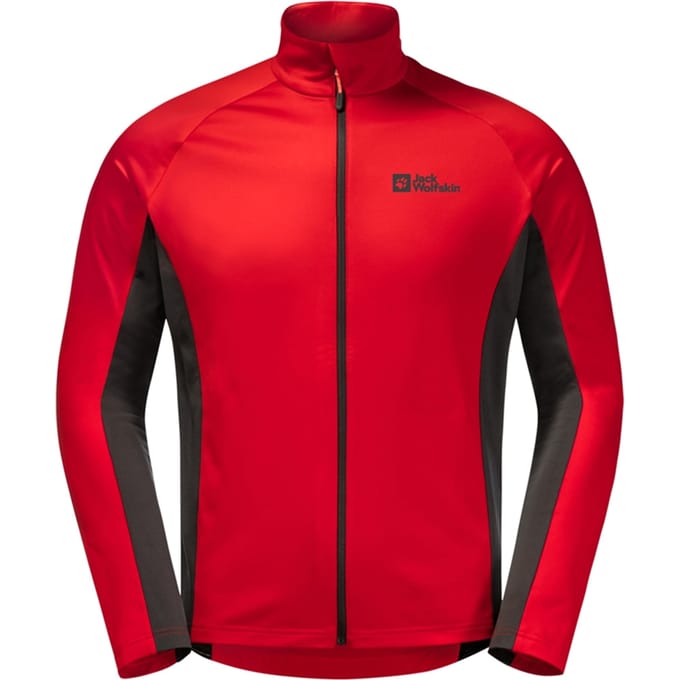 Jack Wolfskin Heren Morobbia Fleece Jas (Rood, Zwart)