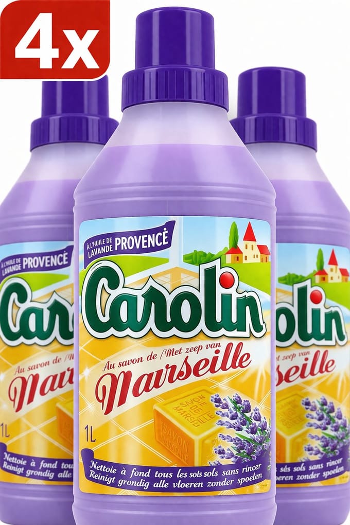 4 x Carolin - Tegelreiniger Marseille Provence - 1 liter