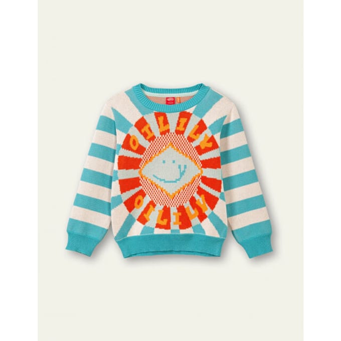 Oilily Kers - Trui - Meisjes - Blauw - 152/12yr