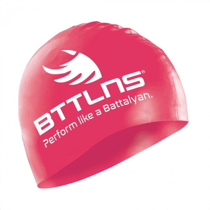 BTTLNS badmuts - swim cap - siliconen badmuts unisex - Absorber 2.0 - roze - one size