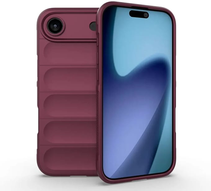 MobyDefend Hoesje - Geschikt voor iPhone Air - TPU Gripcase - Donkerpaars